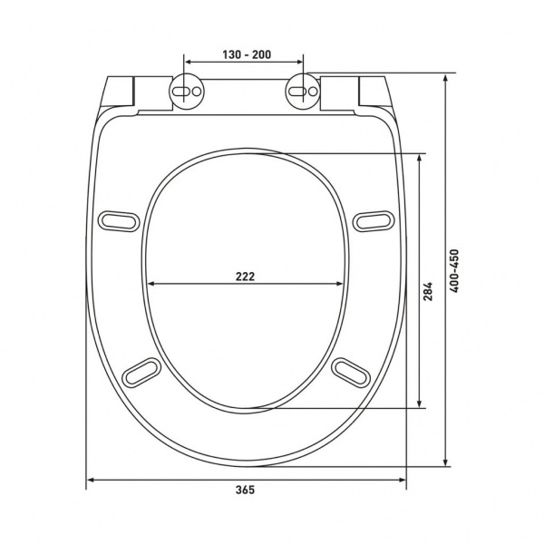 Сиденье для унитаза с крышкой EGO Bas So дюропласт с Soft-close