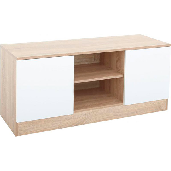 Тумба под ТВ Гранада 1-Б дуб сонома/белый