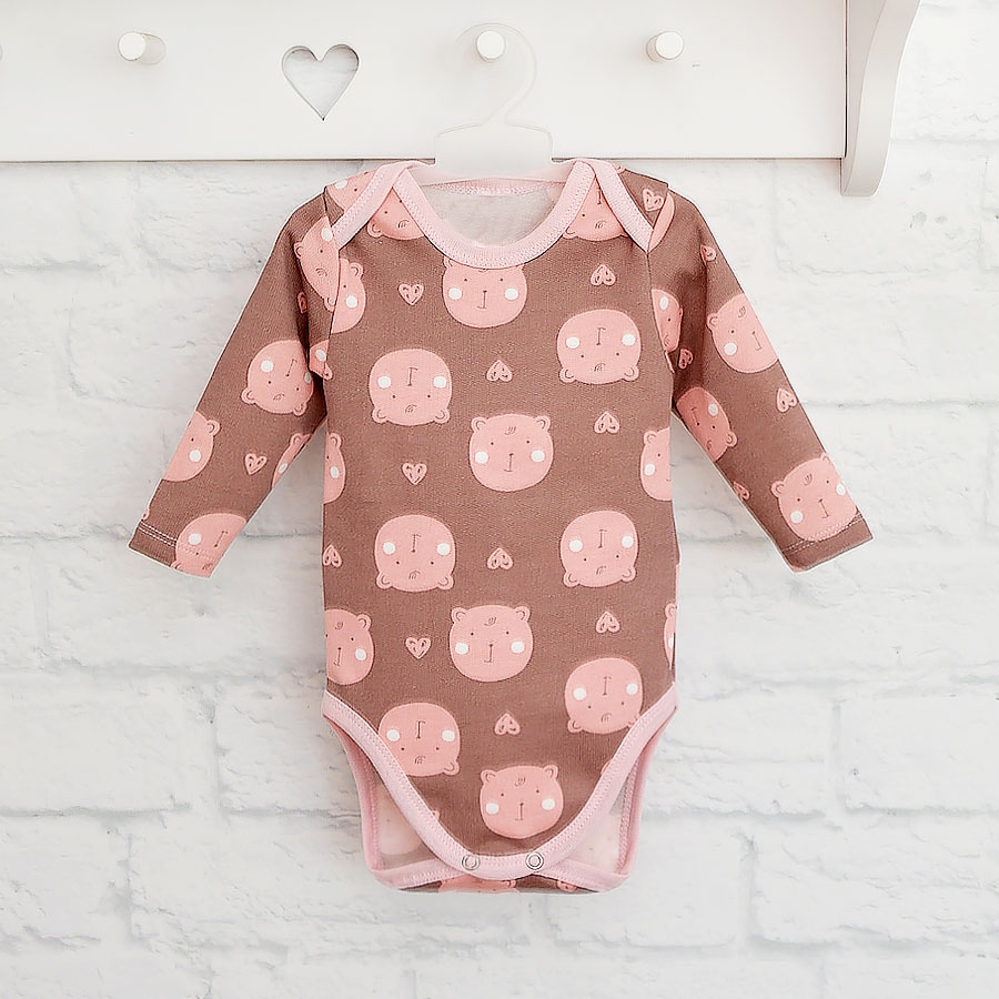 Боди для девочки Blanka Барни р.68-74 коричневый 110570