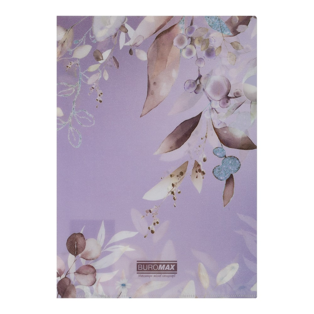 Папка-куточок ARABESKI А4 сливовий Buromax BM.3854-48