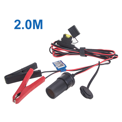 Клеми для акумулятора Vitol K-13 перехідник на гніздо прикурювача із запобіжником та заглушкою 2 м 12/24V