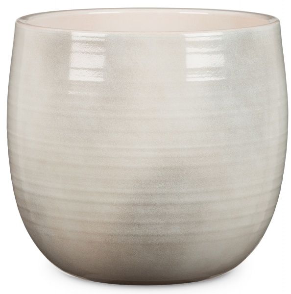 Кашпо керамічне Scheurich Intense круглий 11,8 л білий 