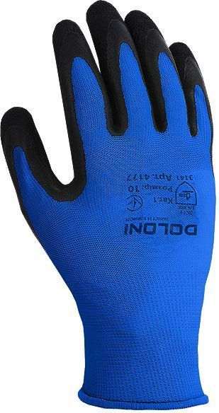Перчатки Doloni с покрытием латекс XL (10) 4177