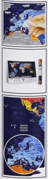 Скретч-карта мира Travel Map Holiday World (англ) (тубус) 1DEA.me 