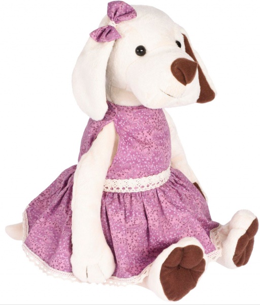 Мягкая игрушка Soft toy собачка 31 см разноцветный