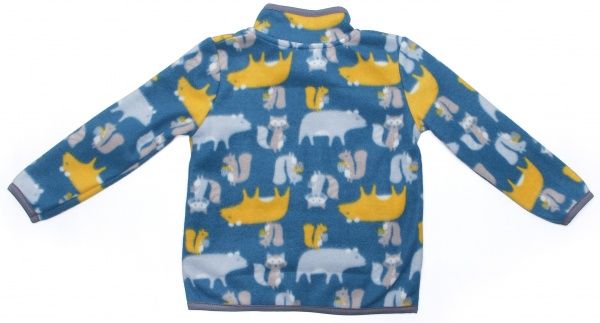 Кофта Luna Kids Котик флісова р.110 синій із принтом 
