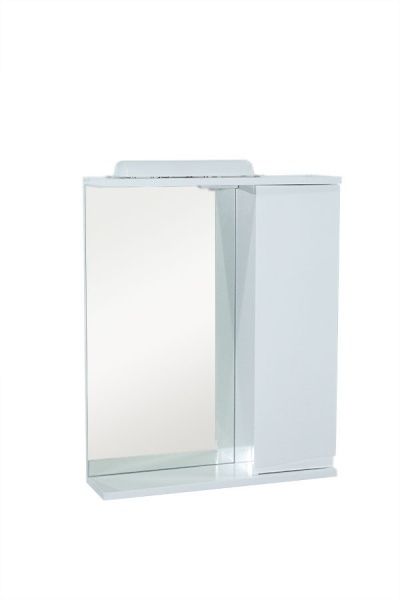 Шкафчик-зеркало ХАСТ Лацио 55 белый R 