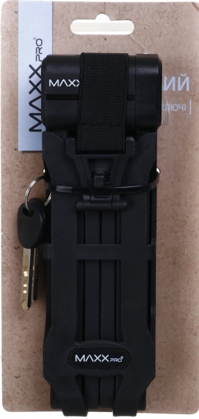 Замок велосипедний MaxxPro SSL-12x900 чорний