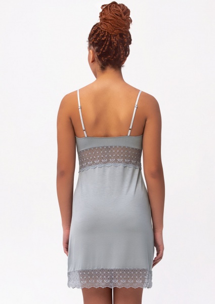 Ночная рубашка Roksana Josephine 1337/60305 р.XL серо-голубой