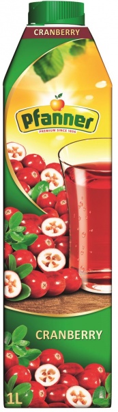 Напиток соковый Pfanner Клюква 20% 1 л 