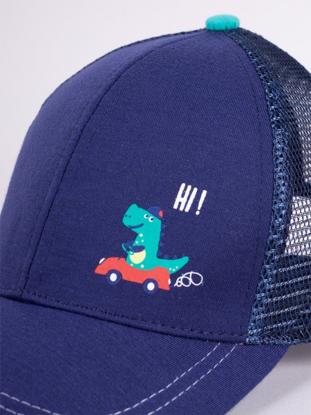 Кепка для мальчиков YO! р.46-50 синий CZD-0624C 