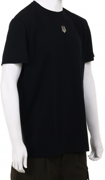 Футболка LOGOS з COOLMAX з вишивкою Золотий Герб 04-09-00-0003 р.4XL 601 Чорна