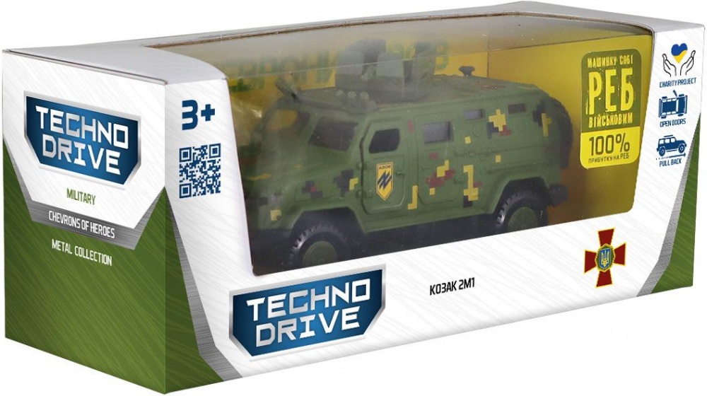 Автомодель TechnoDrive Шеврони Героїв Козак 2М1 АЗОВ KS450-2