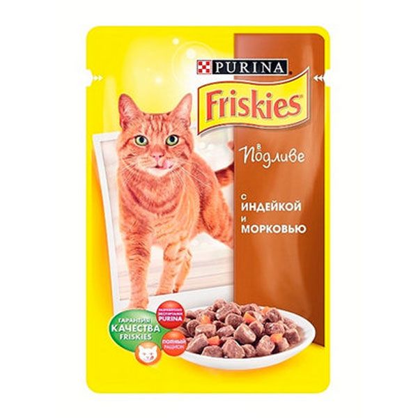 Корм Friskies з індичкою і морквою в підливі 100 г