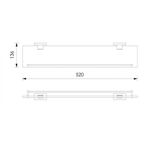 Полиця Imprese Valtice 50 см 160320 