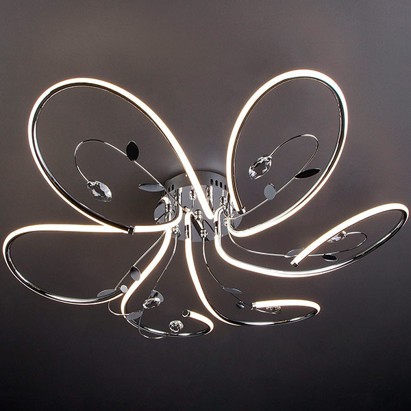 Люстра світлодіодна Strotskis Venzel 90082/6 90 Вт хром 