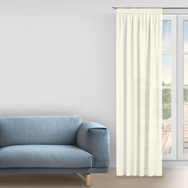 Гардина Crep 400х285 см кремовий Decora textile