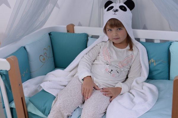 Пелюшка після купання Baby Veres Panda 80x120 см білий 190.04 