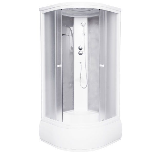 Душевой бокс UP! (Underprice) WKA 161 900x900x2150 стекло матовое, профиль белый
