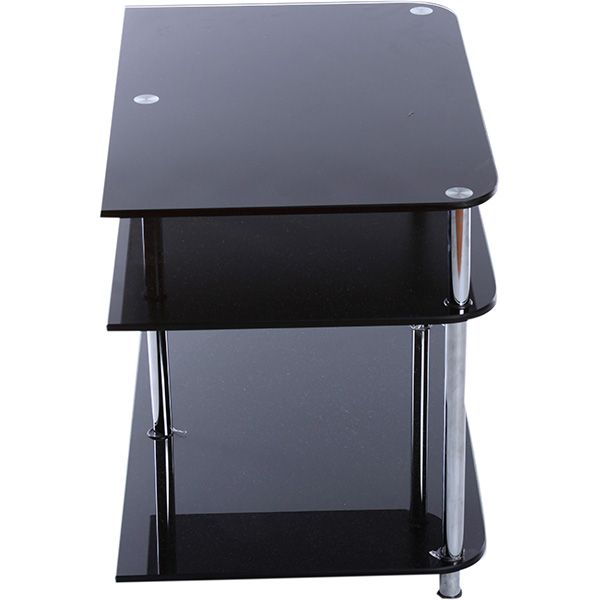Підставка під ТВ скло чорне 650x430x550 мм