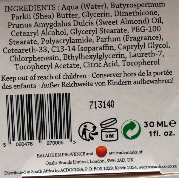 Крем для рук Balade En Provence Apple 30 мл 1 шт.