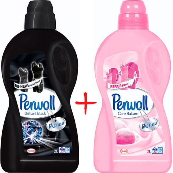 Гель для прання Perwoll Brilliant Black 2 л + Balsam Magic 2 л
