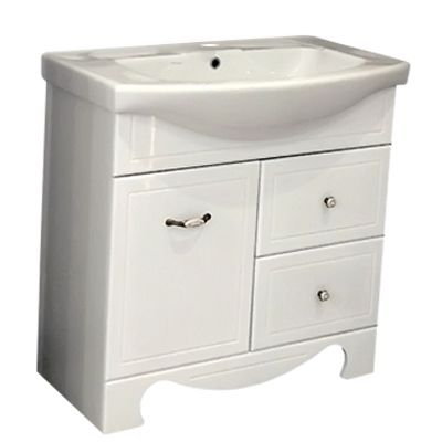 Тумба с умывальником Avorio Ионика 85 слоновая кость