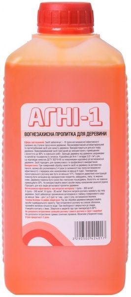 Вогнебіозахист BuildLab Агні-1 світло-жовтий 1 л 1 кг