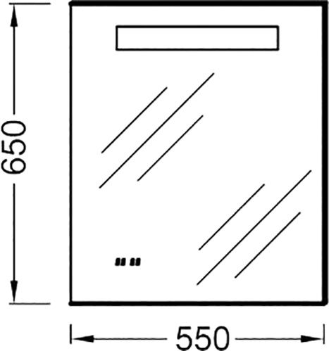 Зеркало Jacob Delafon Formilia EB 1040-NF 55х 