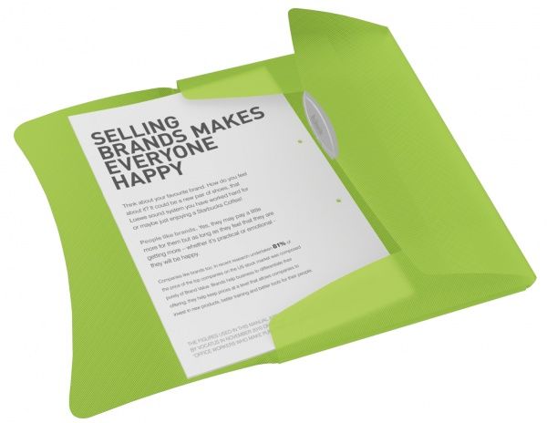 Папка на резинці А4 зелена 624041 Esselte