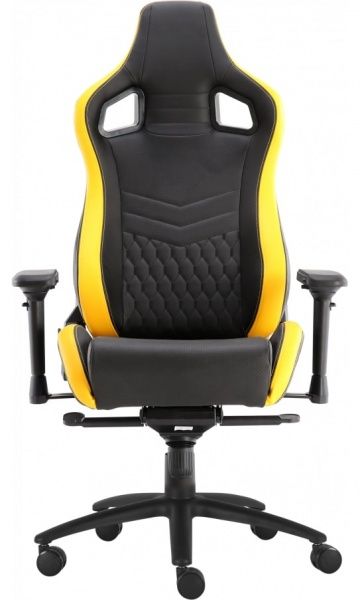 Кресло GT Racer X-0718 черно-желтый 