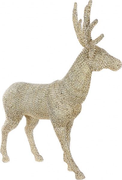 Декоративная фигура Олень со стразами стоящий 51 см 