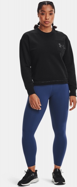 Свитшот Under Armour Rival Fleece Mesh Crew 1365847-001 р. XS черный