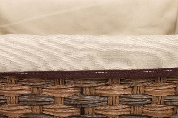 Корзина плетеная с текстилем Tony Bridge Basket 35x23x17 см JC16-1AB-4 