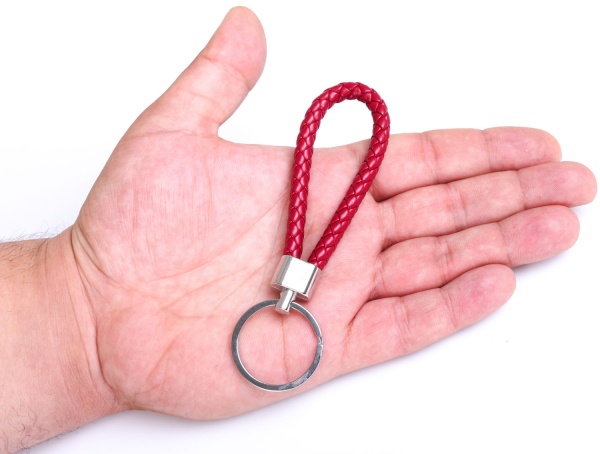 Брелок для ключів з кільцем червоний