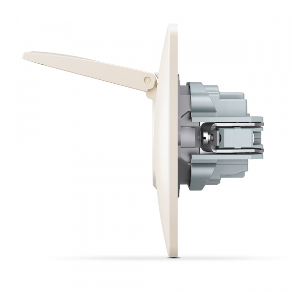 Розетка із заземленням Videx Binera IP20 кремовий VF-BNSK1GС-CR