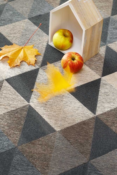 Килим Narma KIVA grey 200x300 см двосторонній 