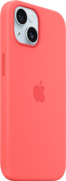 Чехол Apple Silicone Case with MagSafe для Apple iPhone 15 guava (MT0V3ZM/A)