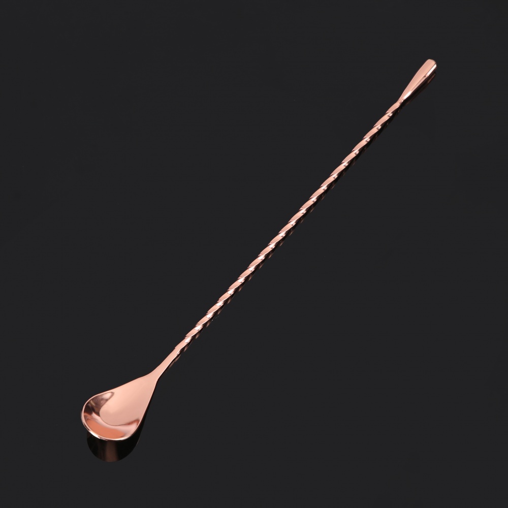 Ложка коктейльная Fiora Ravena Rose Gold 30 см нержавеющая сталь