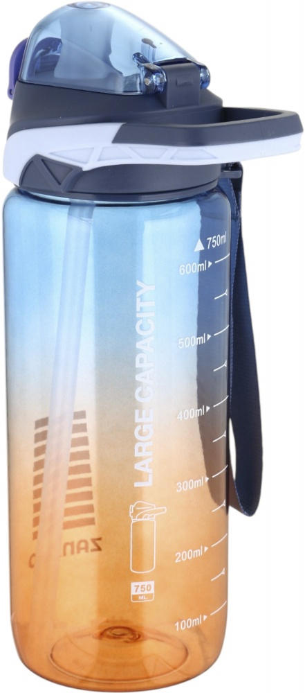 Пляшка для води SELIYA 750 мл з соломинкою колір в асортименті