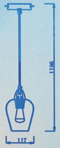 Люстра подвесная Victoria Lighting 1x40 Вт E14 золотой 