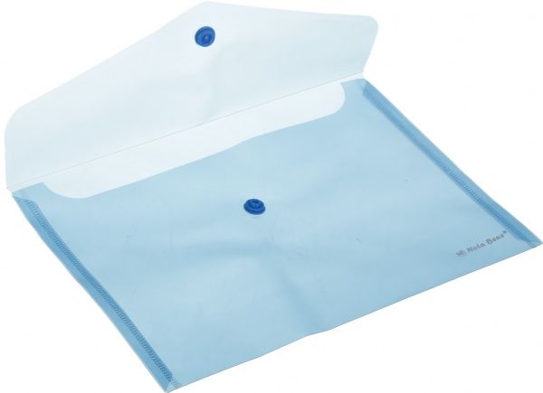 Папка-конверт на кнопке А5 синяя Nota Bene