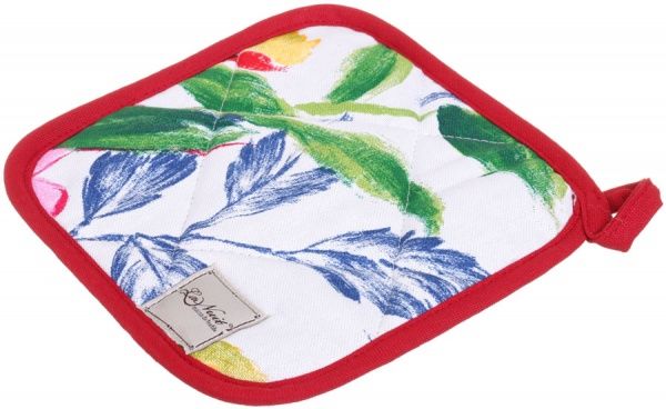 Прихватка Яскравість 20x20 см білий із принтом La Nuit 