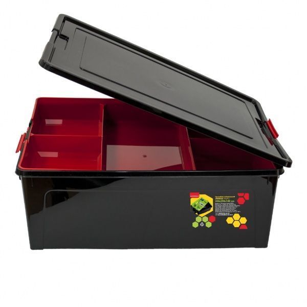 Контейнер-органайзер універсальний Алеана Tools 3,5 л чорний 140x160x240 мм