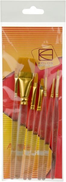 Набор кистей 7016 синтетика 7 шт. KOLOS 