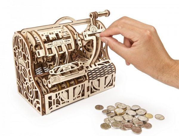 Деревянный 3D-конструктор UGEARS Кассовый аппарат