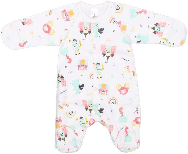 Комбинезон детский ТМ Софія Princess р.50 белый с розовым 220150 