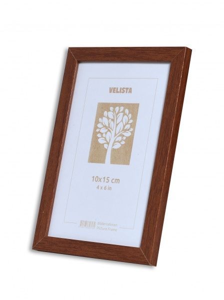 Рамка для фотографии со стеклом Velista 10BW-863195v 10x15 см коричневый 