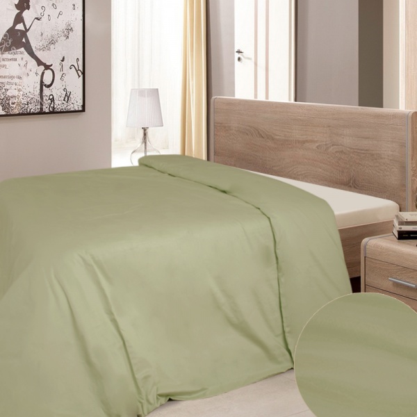 Підковдра сатин 05 200x215 см оливковий Ярослав 