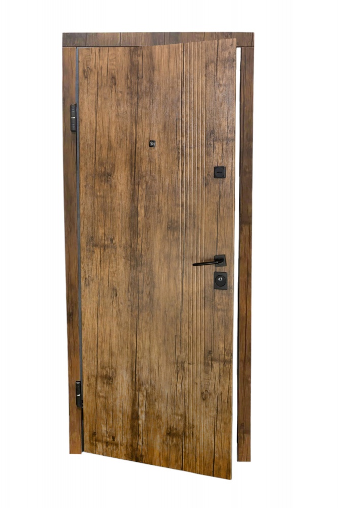 Дверь входная Fortezza Ф1 дуб антик 2050x960 мм правая